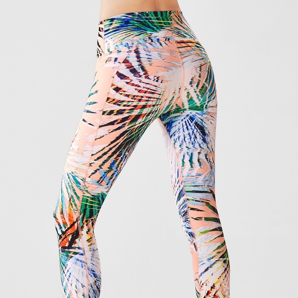 Fabletics Pants - Fabletics high-waisted printed power hold, 7/8